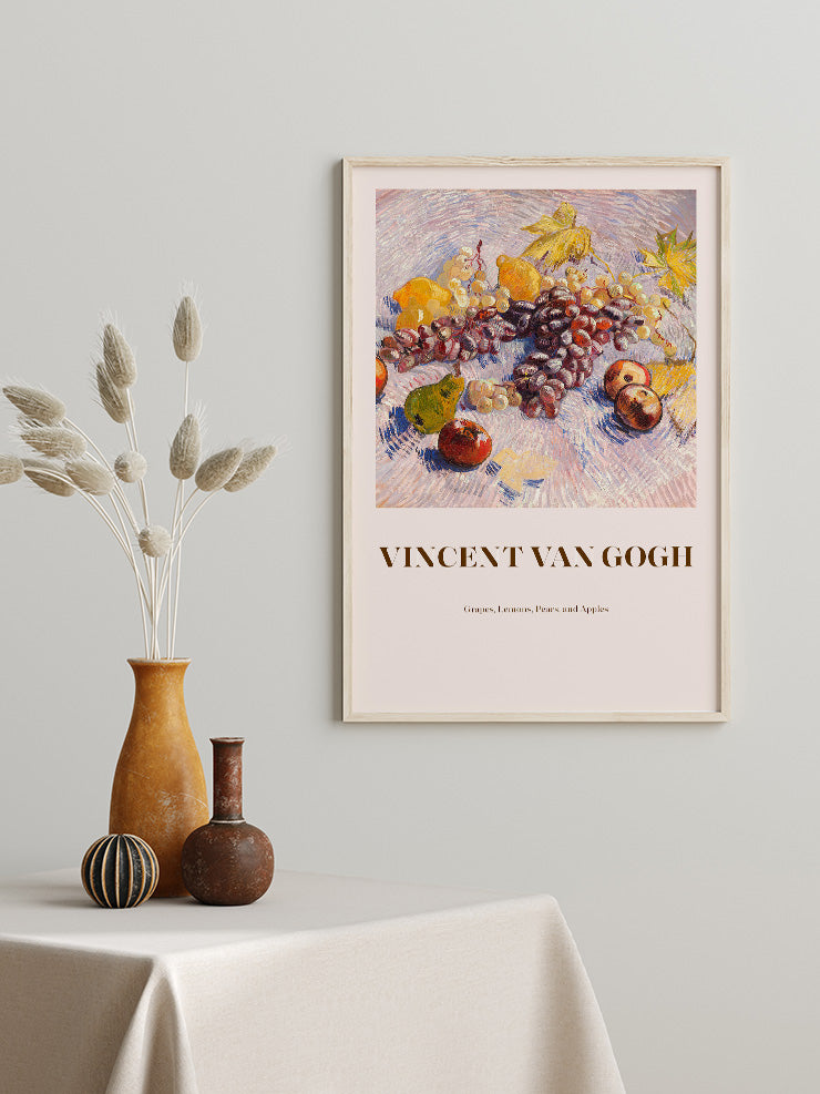 Van Gogh Grapes And Apples - Art Print  Poster