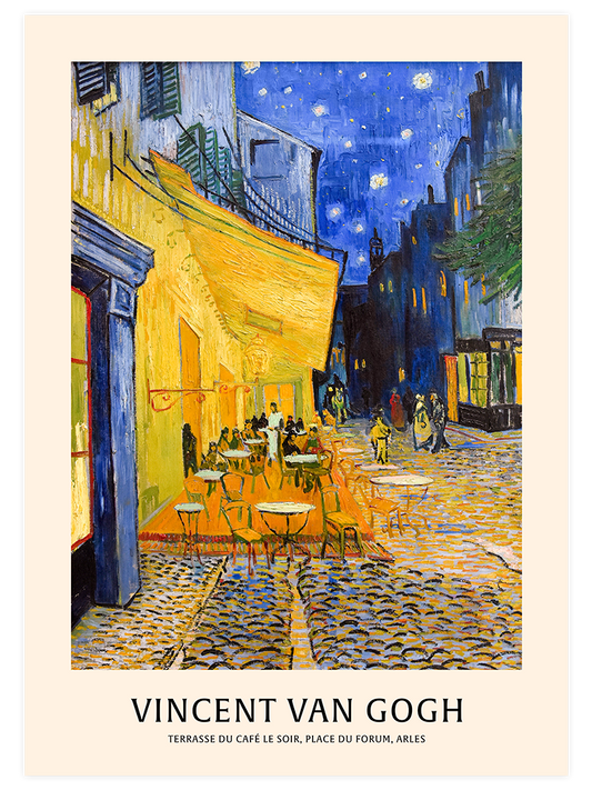 Van Gogh Gece Kahvesi N3 - Art Print