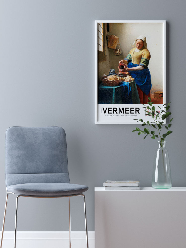 Vermeer The Milkmaid Afiş - Art Print Ürün ikincil görseli