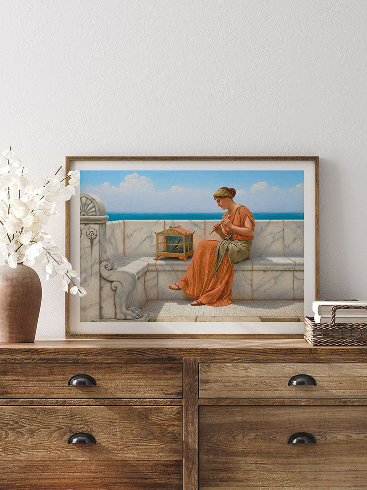 William Godward Songs Without Words - Art Print Ürün ikincil görseli