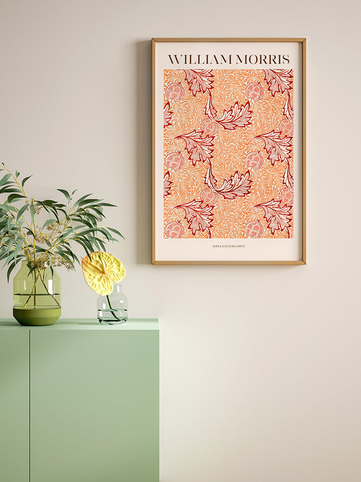 William Morris Apple Pattern - Art Print  Poster