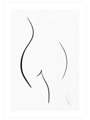 Woman Body Shape Poster - Giclée Baskı