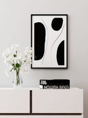 Noir Sur Blanc N1 - Fine Art Poster