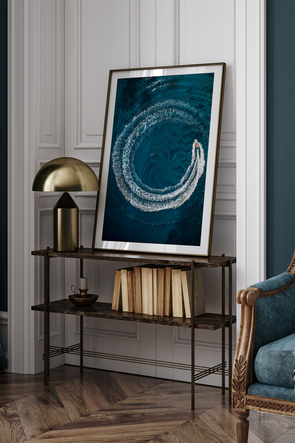 Yat Ve Deniz - Art Print Ürün ikincil görseli