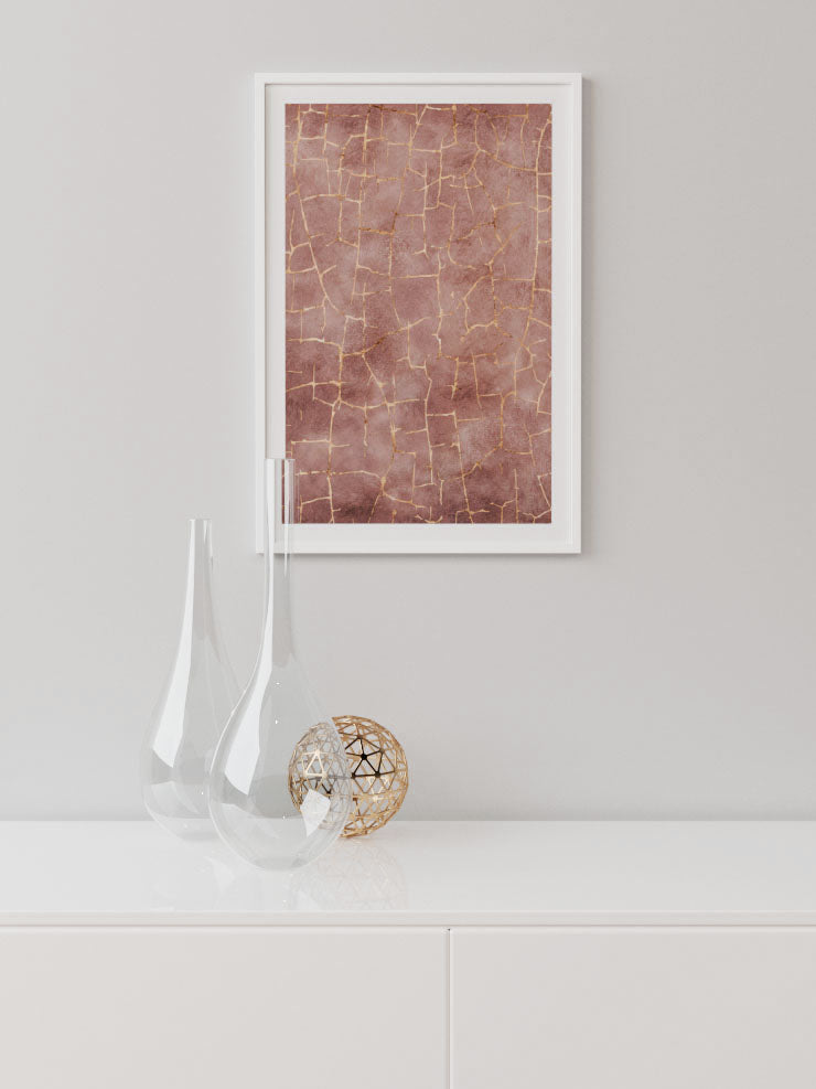 Gold Veins N3 - Art Print