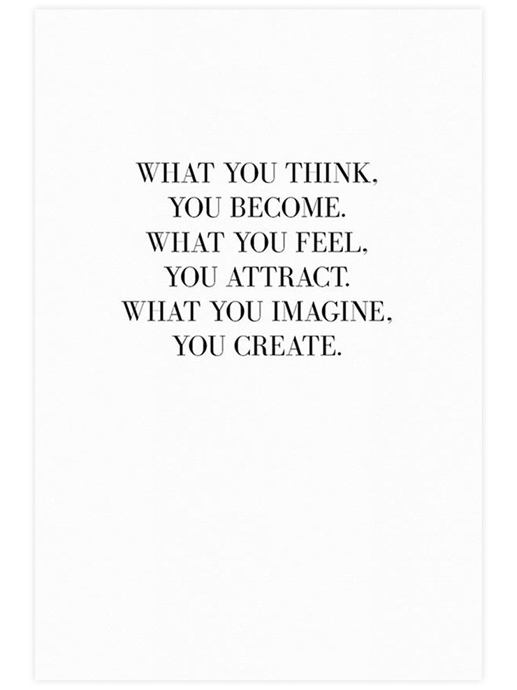 Think Positive - Art Print  Poster