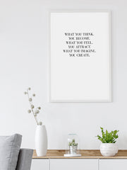 Think Positive - Fine Art Poster