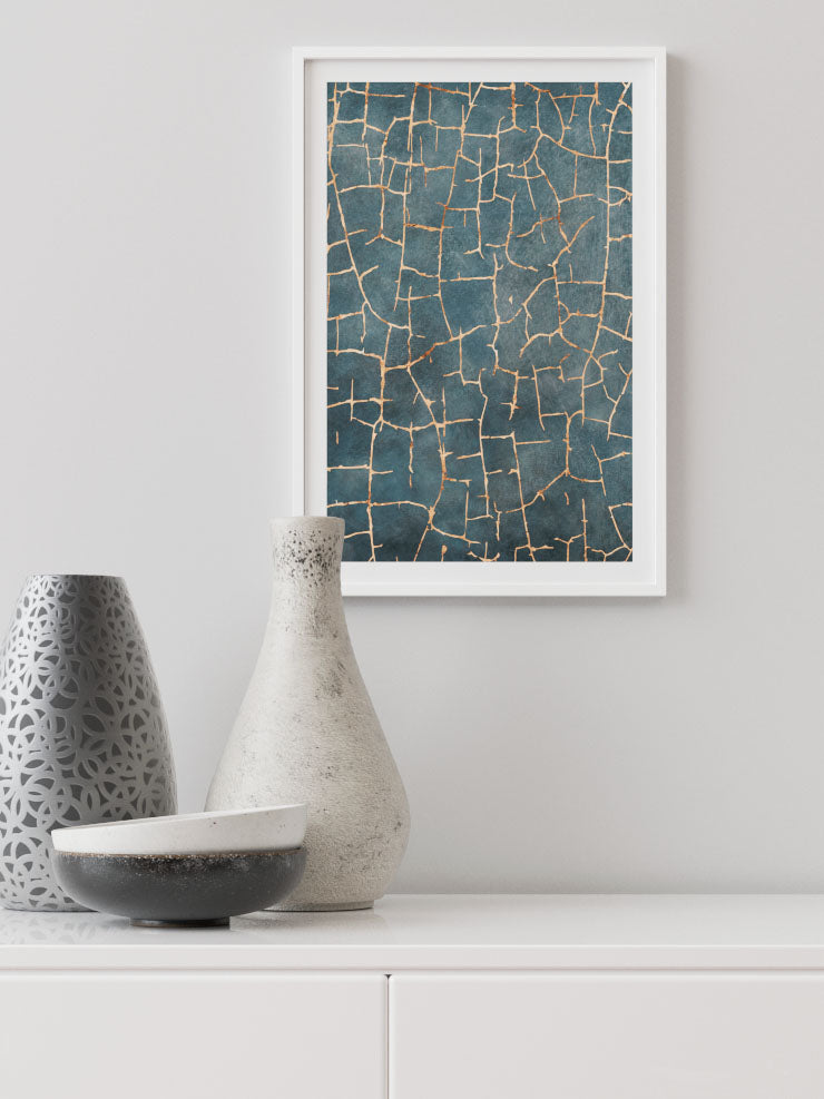 Gold Veins N1 - Art Print Ürün ikincil görseli