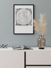 Güney Gökyüzü Haritası - Fine Art Poster
