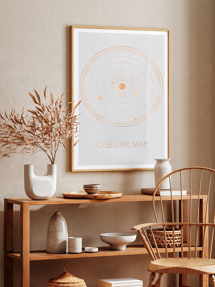 Celestial Map - Art Print  Poster