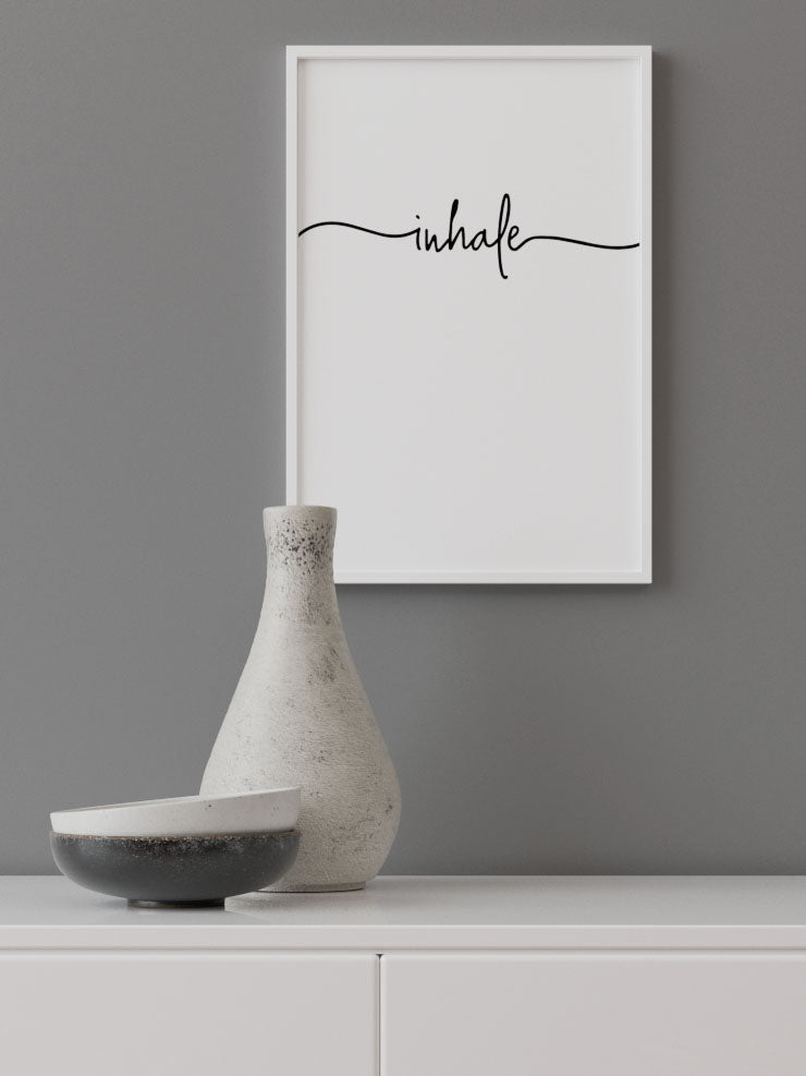 Inhale - Art Print  Poster
