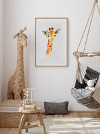Sevimli Zürafa - Art Print