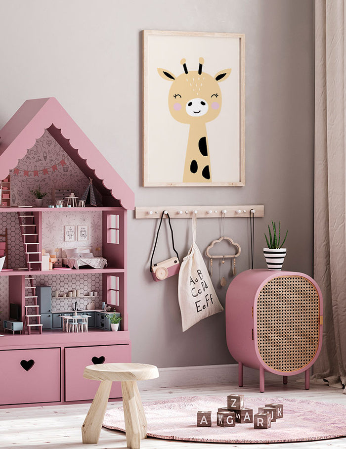 Zürafa Resmi - Art Print  Poster